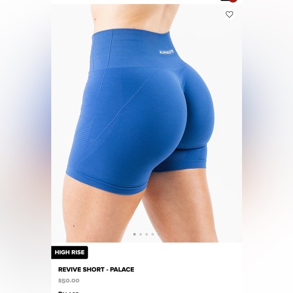 ALPHALETE Revive Shorts - Palace Blue - size small - Picture 8 of 9